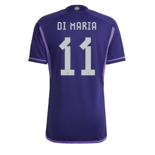 Lacne Muži Futbalové dres Argentína Angel Di Maria #11 MS 2022 Krátky Rukáv - Preč
